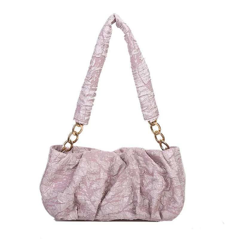 Soft Leather Women's Handbag Travel Shoulder Bag Armpit Bag