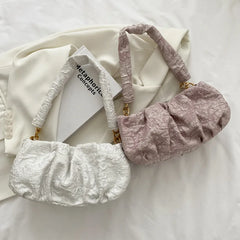 Soft Leather Women's Handbag Travel Shoulder Bag Armpit Bag