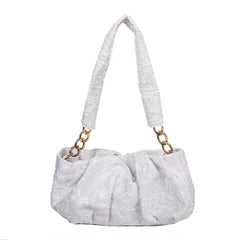 Soft Leather Women's Handbag Travel Shoulder Bag Armpit Bag