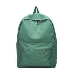 Solid Nylon Large-capacity Couple College Students Daily Backpack