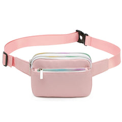 Nylon Waist Bags Women Zipper Chest Bags Outdoor Sports Fanny Pack