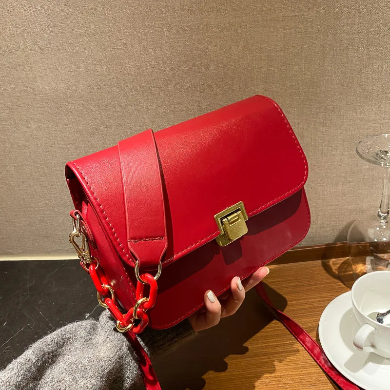 Women's PU Leather Crossbody Bag Spring Travel Handbag Shoulder Bag