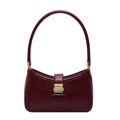 Vintage PU Leather Shoulder Square Bag for Women Zipper Handbag
