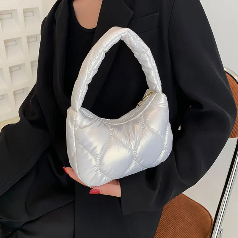 Solid PU Leather Shoulder Square Bags for Women Vintage Small Zipper Handbag