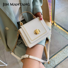Small Square Crossbody Bag for Women PU Leather Shoulder Bag