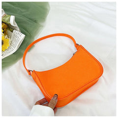 Women's PU Leather Underarm Handbag Shoulder Shopping Bag