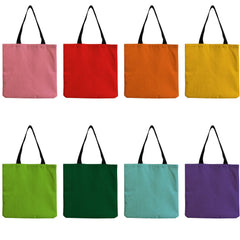 Solid Printed Handbags Women Eco Reusable High Capacity Shopping Bag Shoulder To