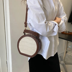 Metal Chain Mini Round Crossbody Bag for Ladies