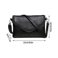 Soft Leather Envelope Bag Clutch Shoulder Handbag Purse Totes