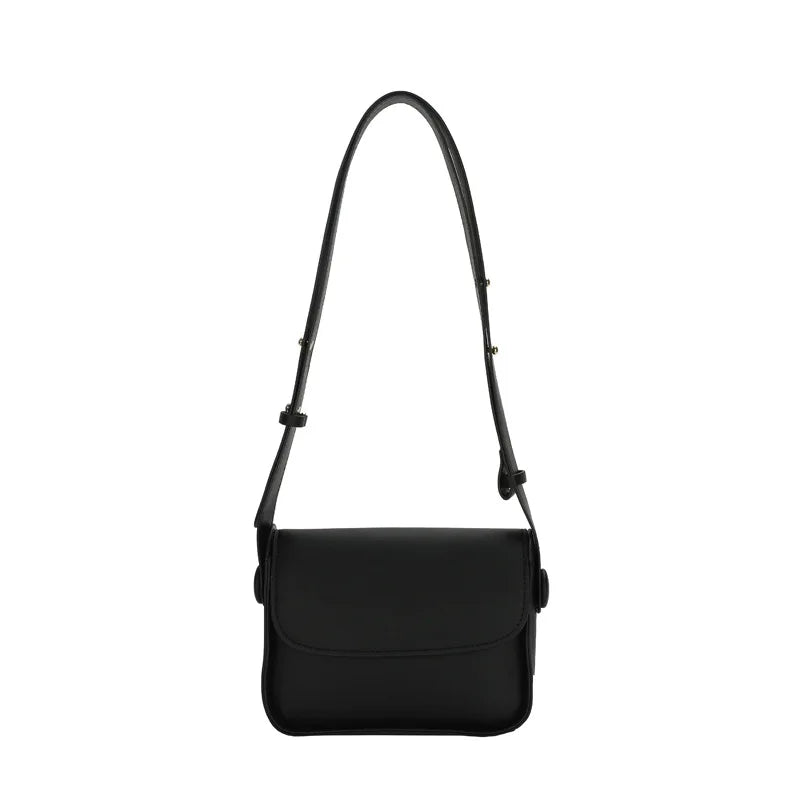 Women's Solid PU Leather Shoulder Bag Crossbody Square High Bag