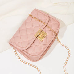 Solid Shoulder Crossbody Bag for Women Leather Female Casual Chest Bag