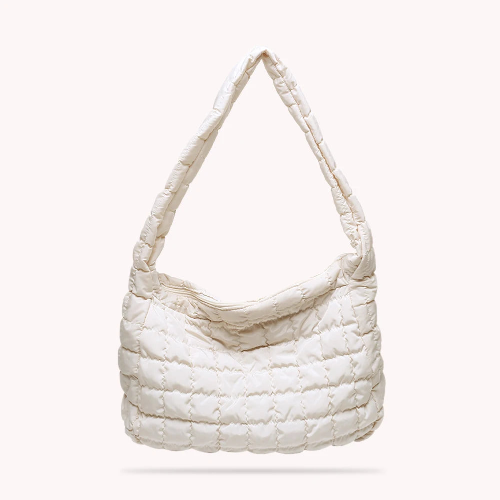 Eiderdown Shoulder Bag PU Leather Totes Clutch Bag