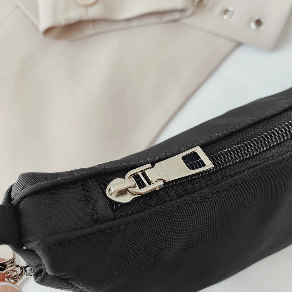 Solid Shoulder Purse Women Underarm Bag Ladies Top-handle Clutches Beige Pink