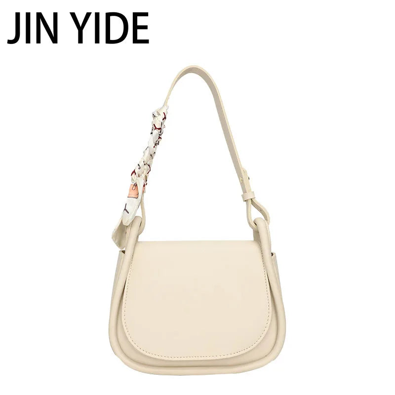 Green PU Leather Saddle Bag Crossbody Shoulder Handbag