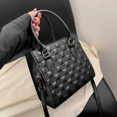 Solid Women's Bag Spring Small Square Bag Retro Shoulder Messenger Handbag