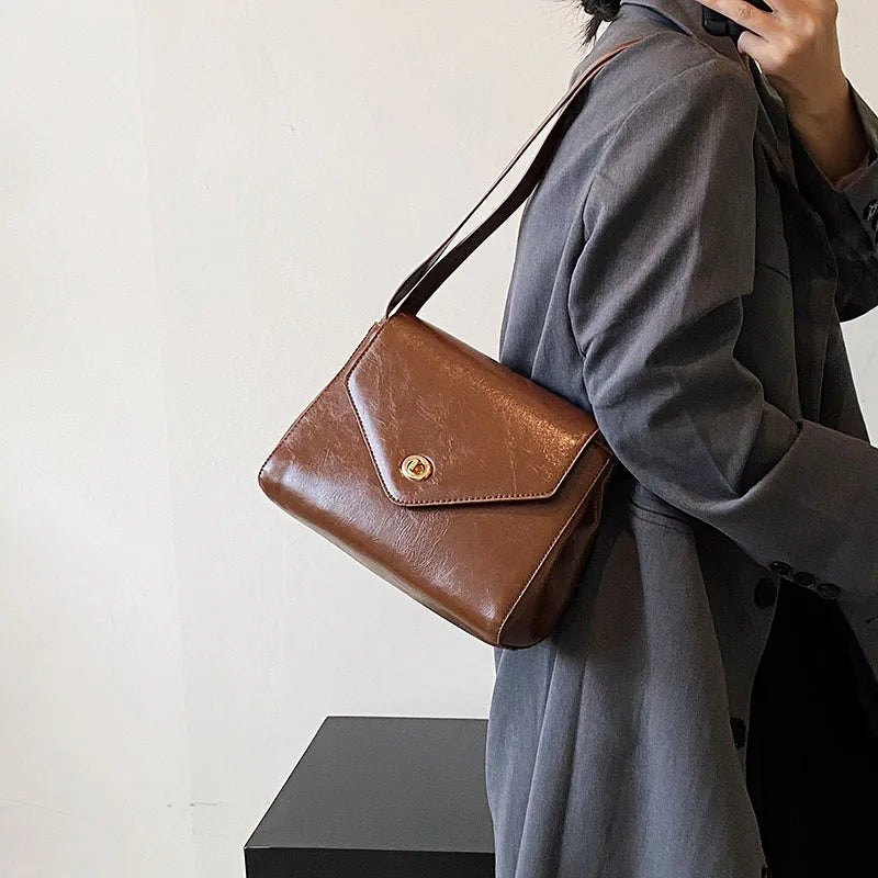 Small PU Leather Crossbody Bags for Women - Trendy Handbag