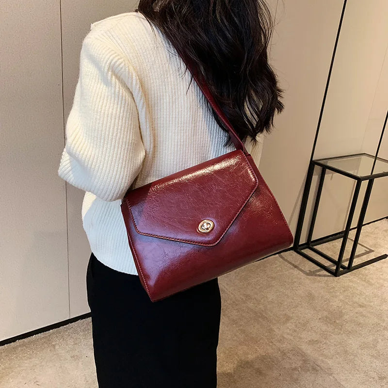 Small PU Leather Crossbody Bags for Women - Trendy Handbag