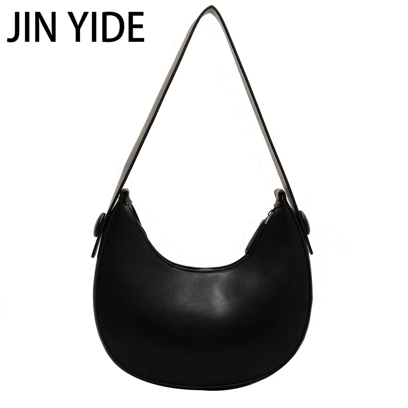 Small PU Leather Saddle Shoulder Bag for Women Handbags and Purses