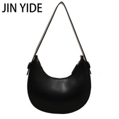 Small PU Leather Saddle Shoulder Bag for Women Handbags and Purses
