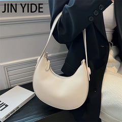 Small PU Leather Saddle Shoulder Bag for Women Handbags and Purses