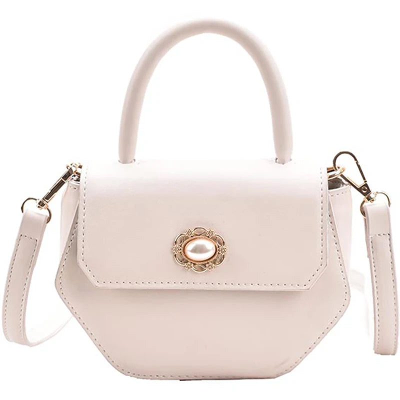 Women's Small Tote Bag PU Leather Handbag