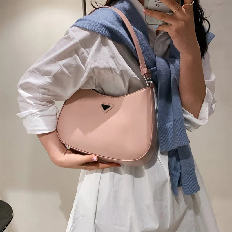 Women's PU Leather Shoulder Tote Bag Hasp Handbag