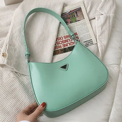 Women's PU Leather Shoulder Tote Bag Hasp Handbag