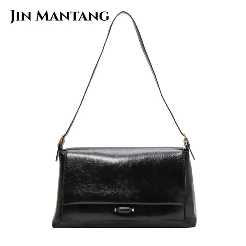Vintage PU Leather Shoulder Bag for Women Large Tote Handbag Bolsos Sac