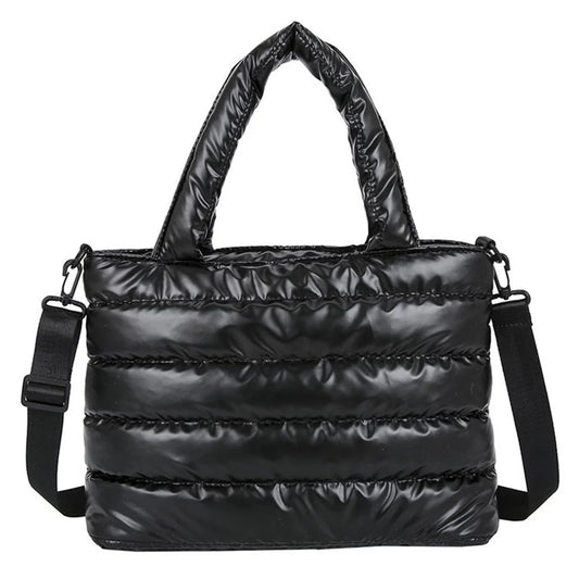 Warm Cotton Crossbody Bag Women Shoulder Tote Winter Handbag