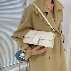 Vintage Crocodile Pattern Underarm Bag for Women Ladies Shoulder Bag