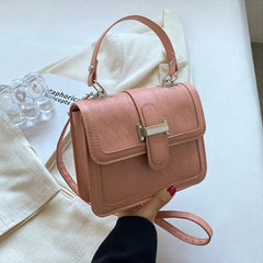 Vintage PU Leather Shoulder Bag for Women Crossbody Handbag Purse Tote