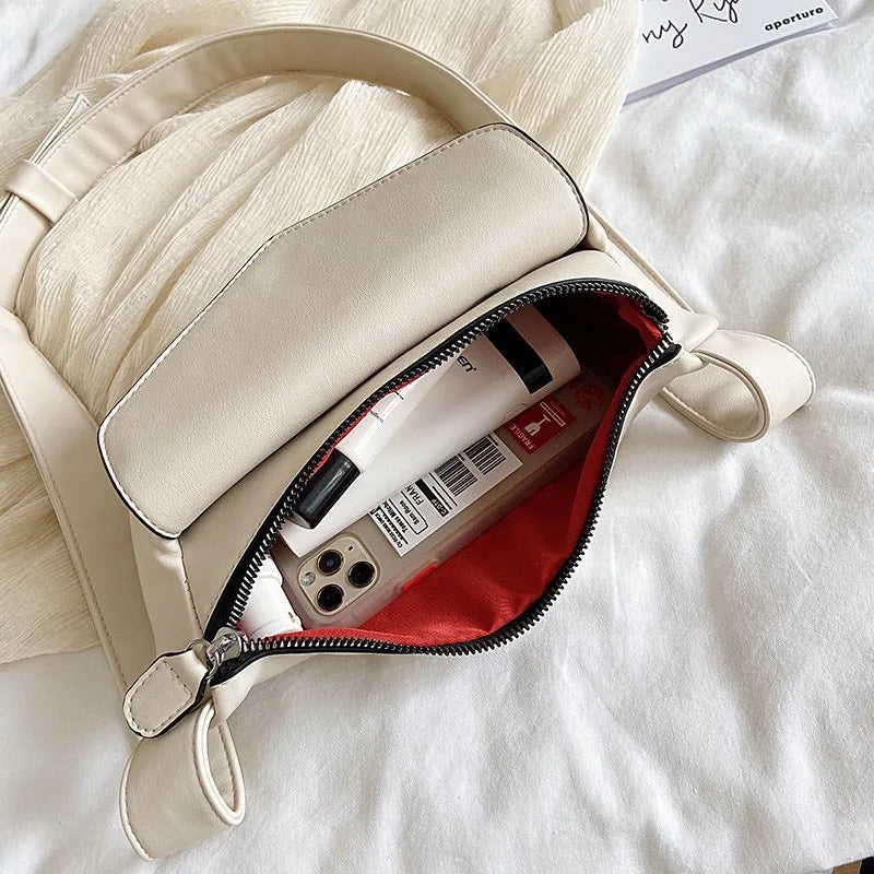 Women's Leather Crossbody Waist Bag for Travel