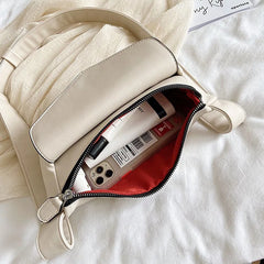 Women's Leather Crossbody Waist Bag for Travel