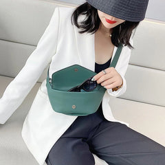 Women's Leather Crossbody Waist Bag for Travel