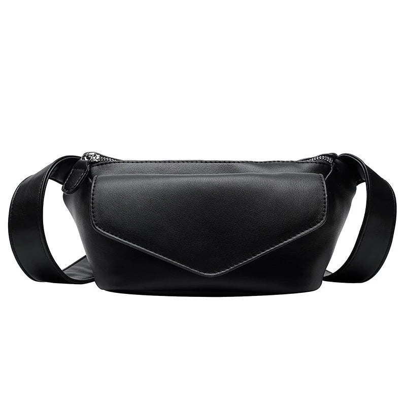 Women's Leather Crossbody Waist Bag for Travel