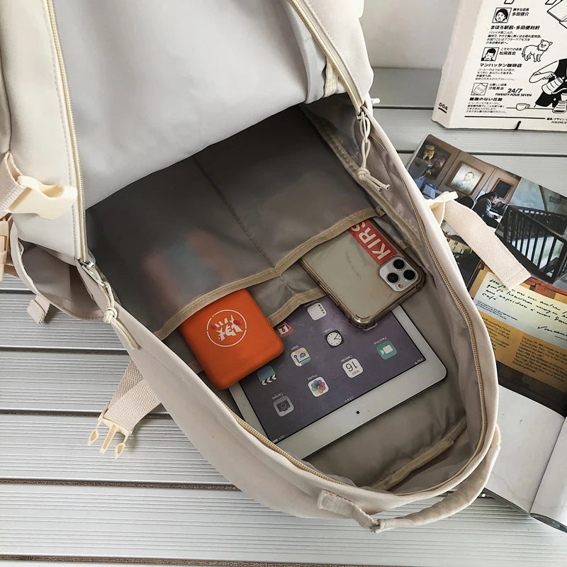 Waterproof Nylon Backpack for Teens Girls