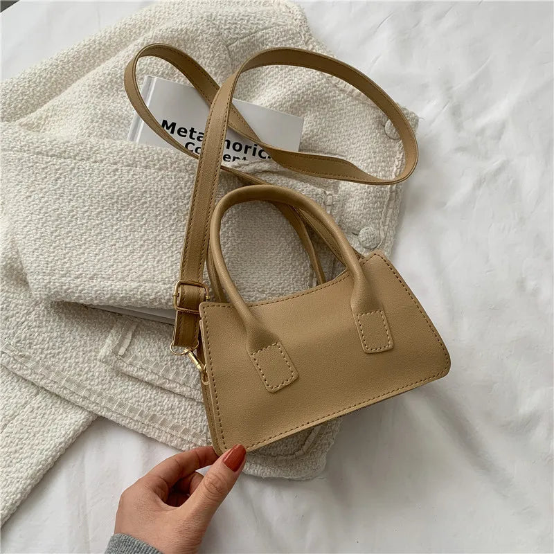 Solid Women Messenger Bags Female Shoulder Bags Retro Handbags