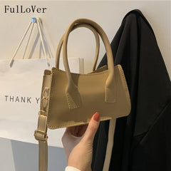 Solid Women Messenger Bags Female Shoulder Bags Retro Handbags