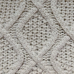 Vintage Knitting Tote Bag Crochet Large Capacity Shopping Bag