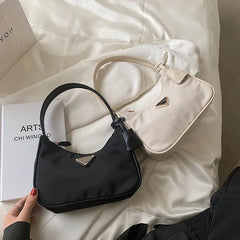 Solid Small Square Women Underarm Bag Lady Handbag
