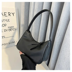 Solid Women Small Square Underarm Bag Lady Female Handbags
