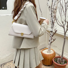 Solid Women's Shoulder Bag Vintage Ladies Crossbody Bag Pu Leather