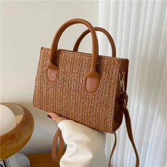 Solid Small Square Bag for Girl Women's Shoulder Bag