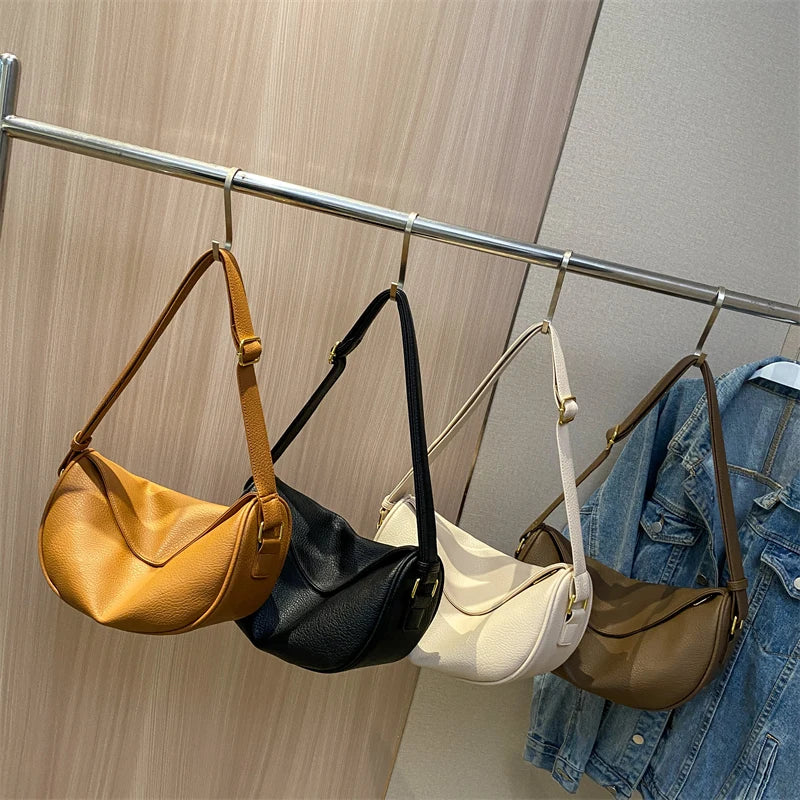 Leather Crossbody Bag Large Capacity Shoulder Bag Handbags