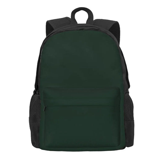 Dark Green Backpack for Men and Women - School Bag