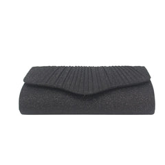 Ruched Evening Bags Leather Clutches Envelope Bags With Chain Shoulder Bags