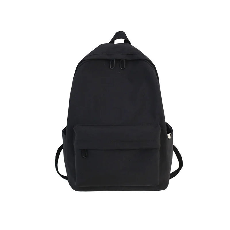 Solid Female College Schoolbag Women Backpack Travel Bag