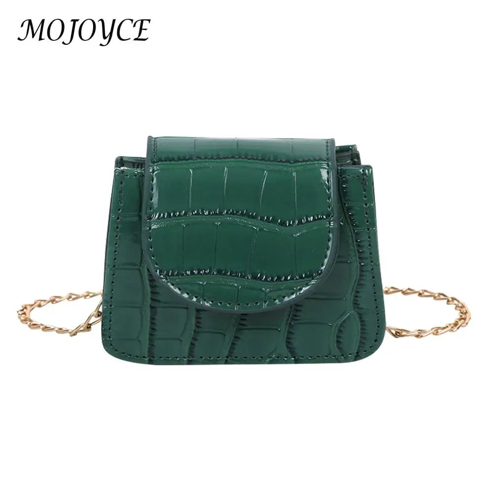 Retro Small Crossbody Purse Solid Flip Shoulder Totes Chain Flap Ladies