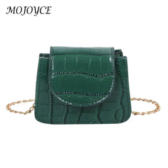 Retro Small Crossbody Purse Solid Flip Shoulder Totes Chain Flap Ladies