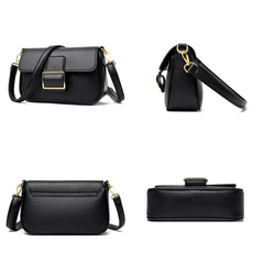 Solid Leather Shoulder Bags for Women High Leather Messenger Bag Mini Purses